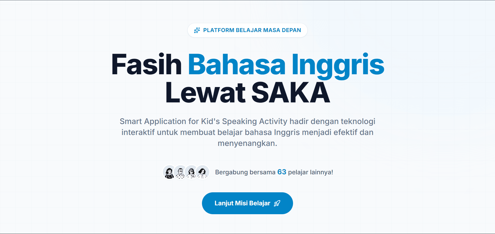 SAKA - Smart Application for Kid's Speaking Activity mockup